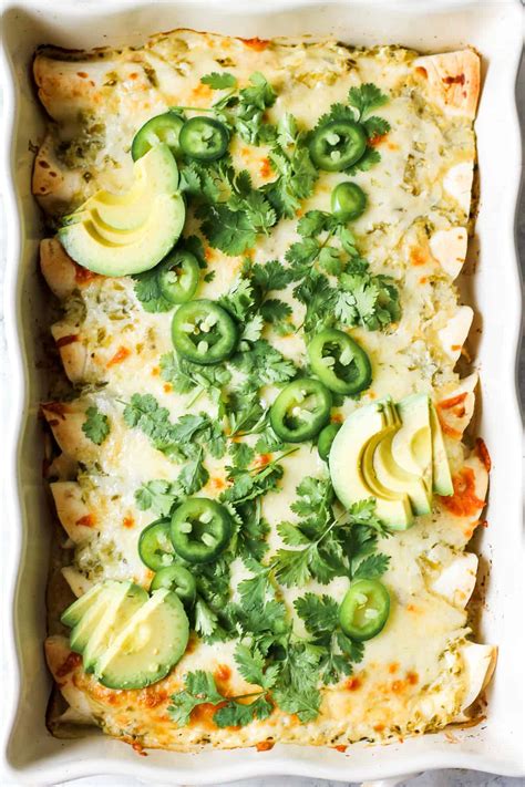 Green Chile Chicken Enchiladas (Salsa Verde ... - Easy …