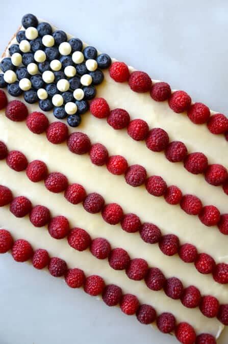 American Flag Cookie Cake - Just a Taste