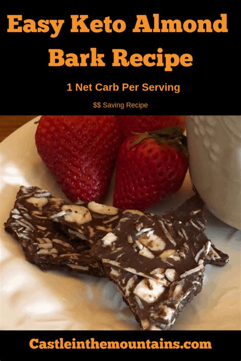 Dark Chocolate Keto Almond Bark Recipe - Castle in the …