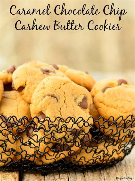 Chocolate Chip Cashew Butter Cookies - Magnolia Days
