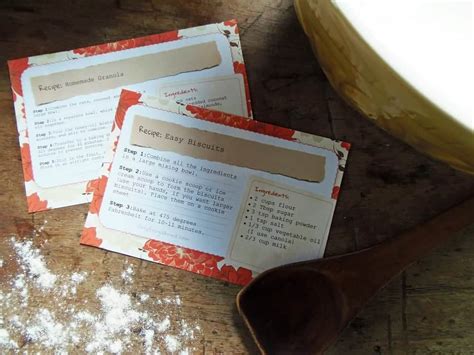 Printable Recipe Card Template - My Frugal Home