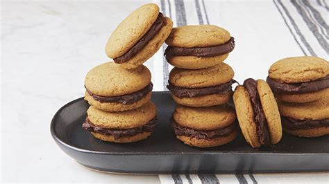 Peanut Butter & Chocolate Sandwich Cookies - Recipe