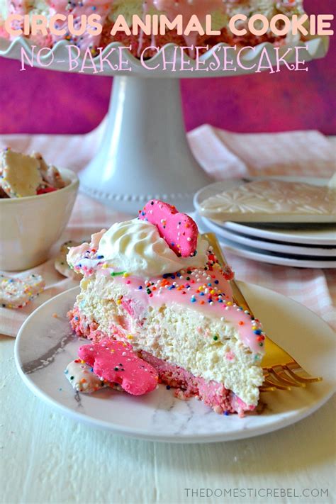 No-Bake Circus Animal Cookie Cheesecake - The …