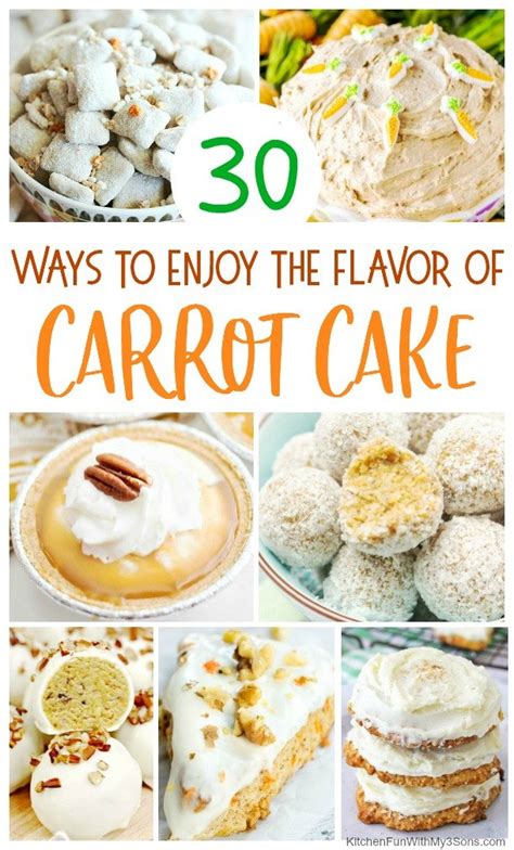 30 of the Best Carrot Cake Desserts - Kitchen Fun With …