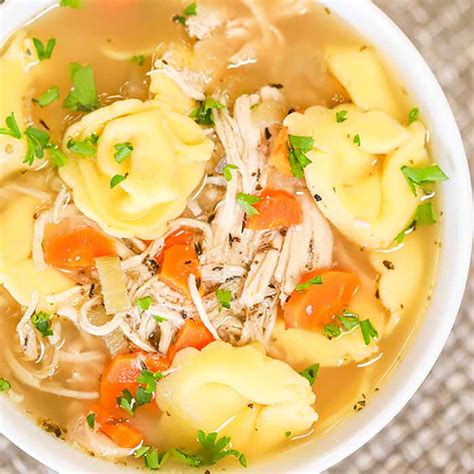 Crockpot Chicken Tortellini Soup Recipe - Eating on a …