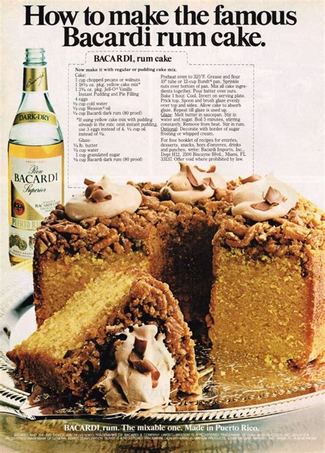 Bacardi Rum Cake – Martone Recipes