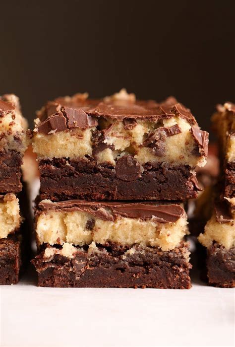 Cookie Dough Brownies Recipe - Cookies and Cups
