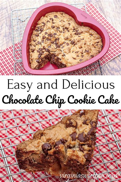 Easy and Delicious Chocolate Chip Cookie Cake - Sweet Pea