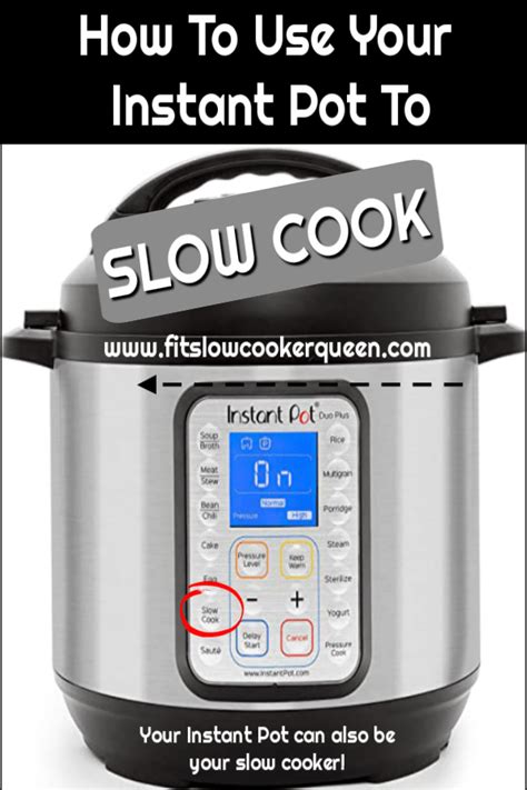 How To Use Your Instant Pot To Slow Cook - Fit Slow …