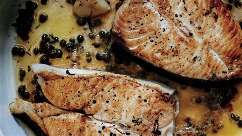 Butter-Basted Halibut Steaks with Capers Recipe | Bon …