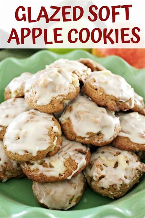Glazed Soft Apple Cookies - An Old-Fashioned Apple …