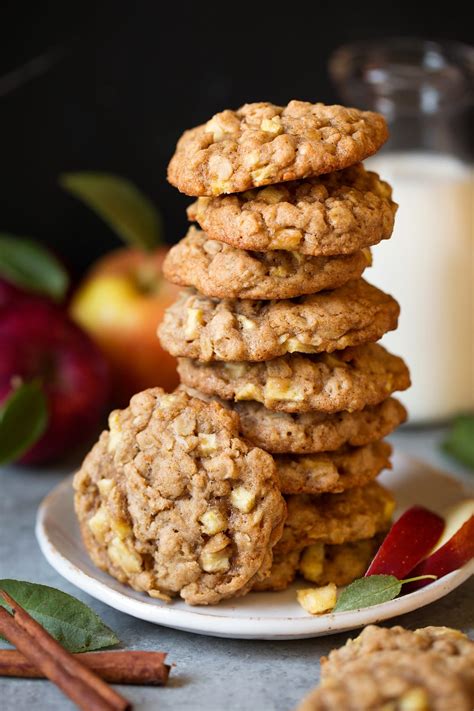 Apple Cinnamon Oatmeal Cookies - Cooking Classy