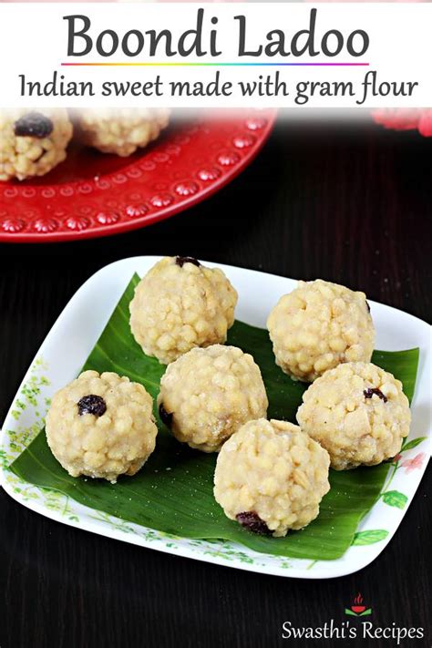 Boondi Ladoo Recipe | Tirupati Ladoo - Swasthi's Recipes