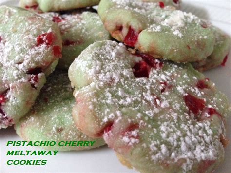 Pistachio Cherry Meltaway Cookies – My Recipe Reviews