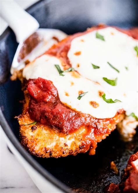 EASY Baked Chicken Parmesan - I Heart Naptime