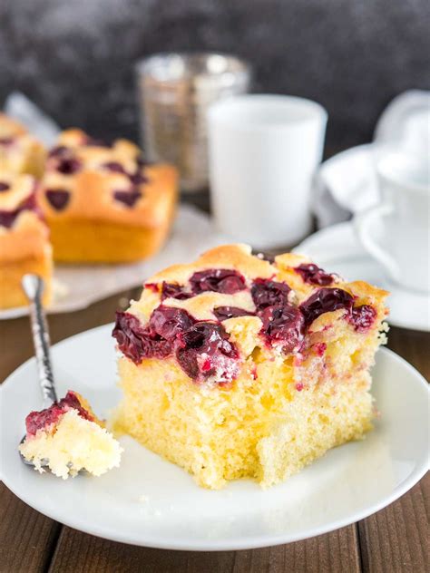 Easy Cherry Cake Recipe from Scratch | Plated Cravings