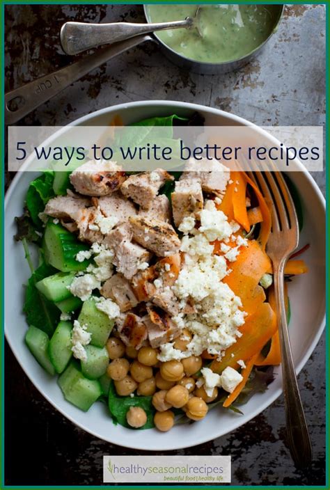 5 Ways To Write Better Recipes - Healthy Seasonal …