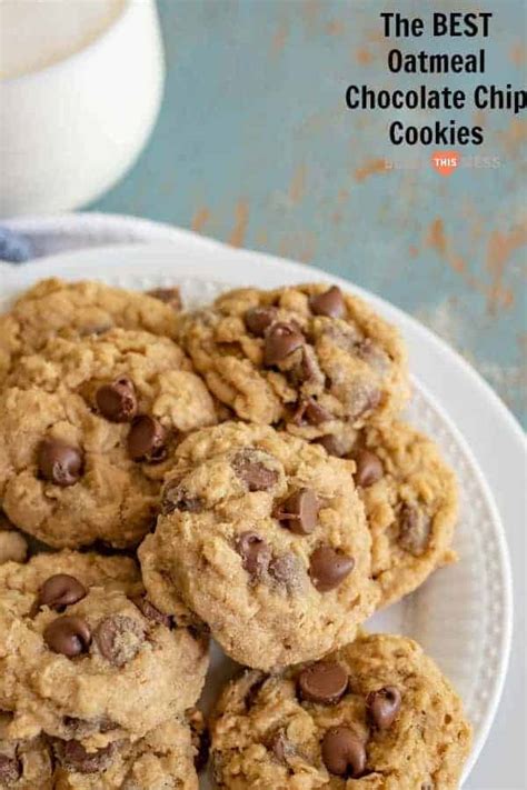 Oatmeal Chocolate Chip Cookies Recipe | Easy, Soft