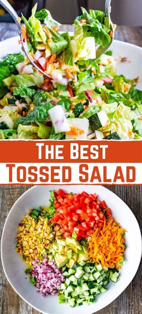 The Best Tossed Salad - How to Make it .... - 100k-Recipes
