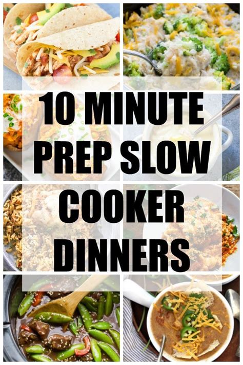 10 Minute Prep Slow Cooker Dinners - Kristine's Kitchen