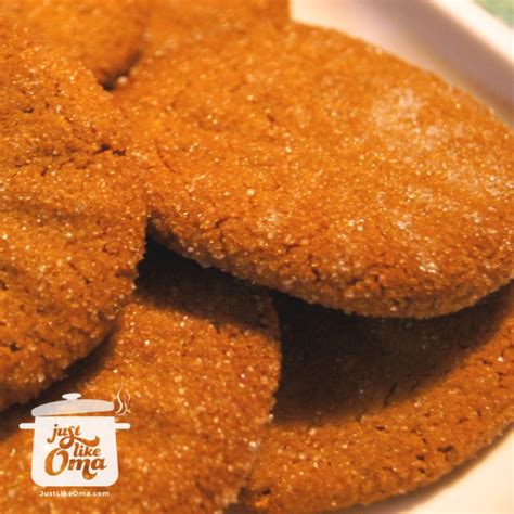 Easy Ginger Snap Cookies made Just like Oma