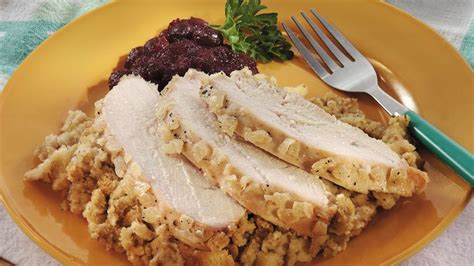 Slow-Cooker Turkey and Stuffing with Onion Glaze …
