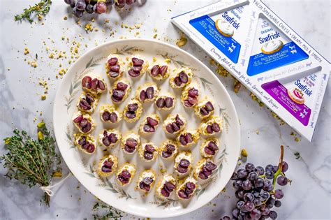 Goat Cheese Appetizers with Roasted Grapes - The Flour …