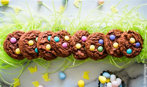 Chocolate Easter Cookies • Living in Sugar