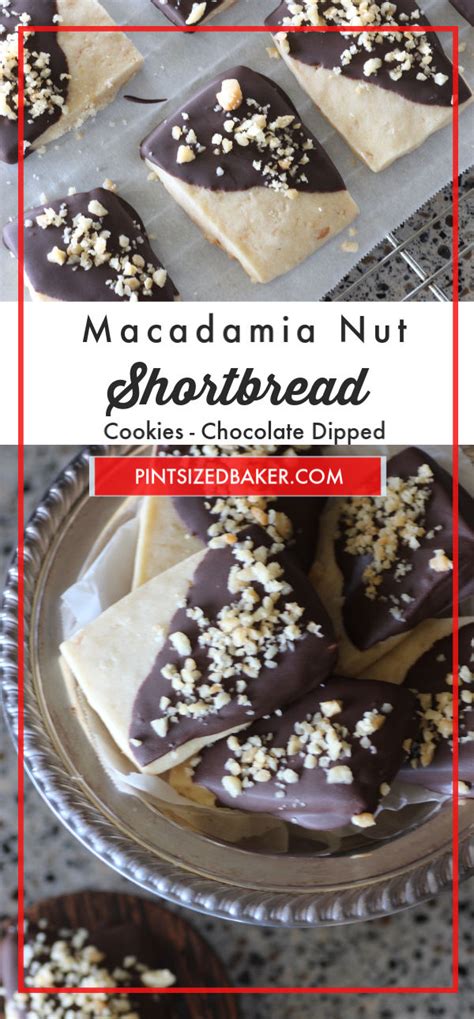 Macadamia Nut Shortbread Cookies - Pint Sized Baker