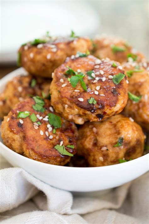 Asian Chicken Meatballs - Chef Savvy