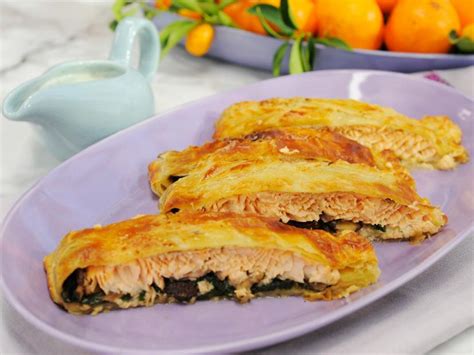 Puff Pastry-Wrapped Salmon Recipe - Food Network
