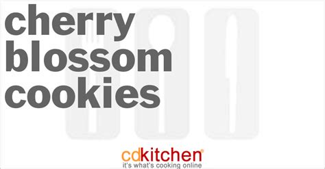 Cherry Blossom Cookies Recipe | CDKitchen.com