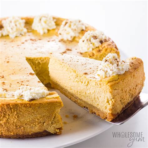 Low Carb Keto Pumpkin Cheesecake Recipe | Wholesome …