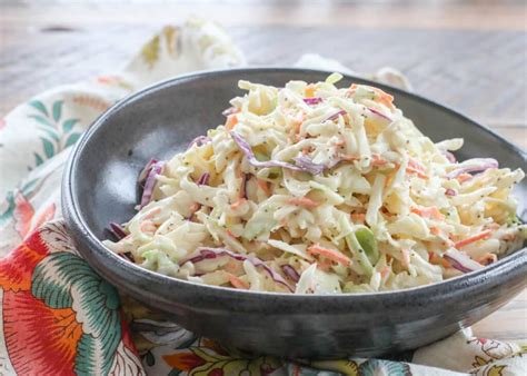 Southern Style Coleslaw - Barefeet In The Kitchen