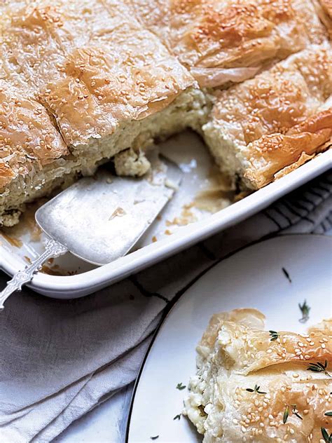 Easy Greek Cheese pie - Tiropita - The Greek Foodie