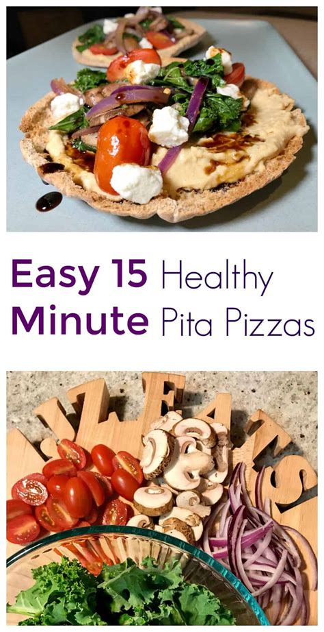 15 Minute Healthy Pita Pizzas - JZ Eats