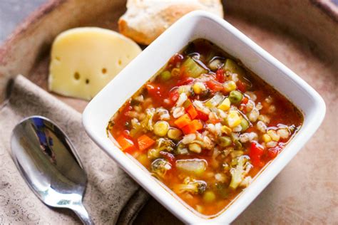 Slow Cooker Vegetable Barley Soup - Cleverly Simple
