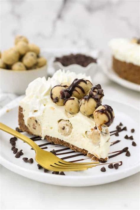 No-Bake Cookie Dough Cheesecake - Beyond Frosting