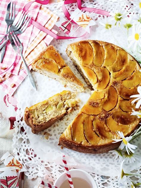 Upside-down apple cake with calvados glaze recipe