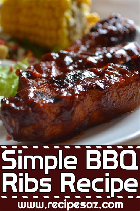 Simple BBQ Ribs Recipe - Recipes A to Z