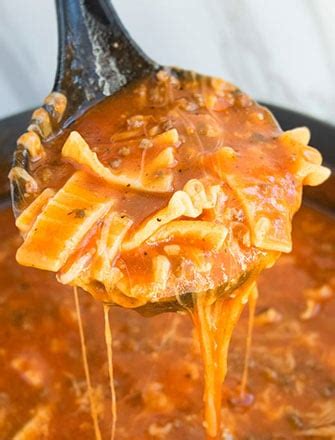 One Pot Lasagna Soup | One Pot Recipes