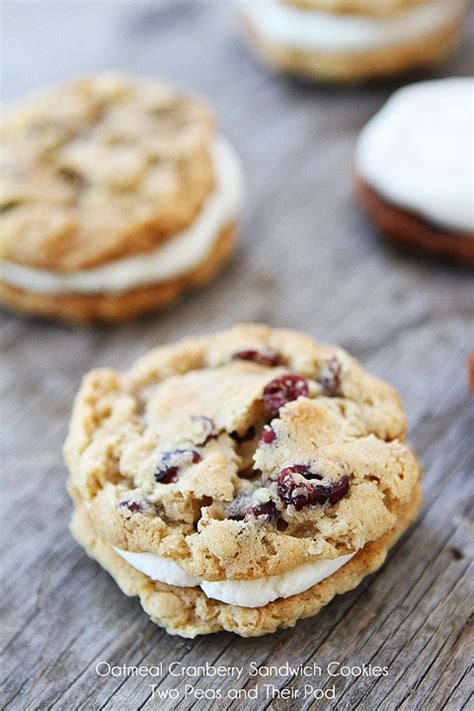 Oatmeal Cranberry Sandwich Cookie - Two Peas & Their …