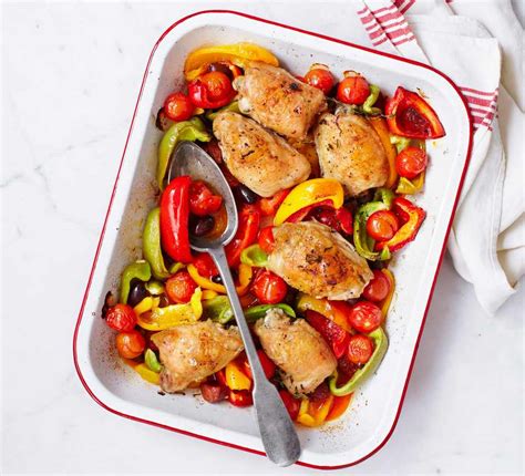 Chicken thigh traybake recipes | BBC Good Food