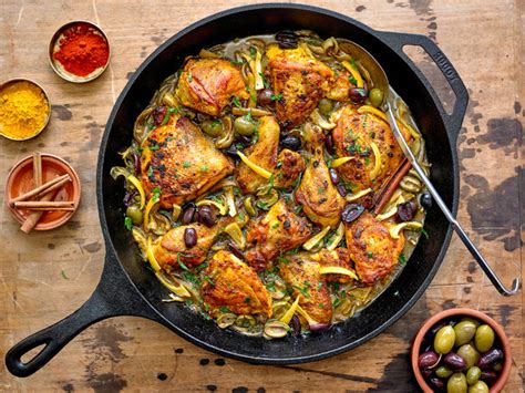 Chicken Tagine With Olives and Preserved Lemons Recipe