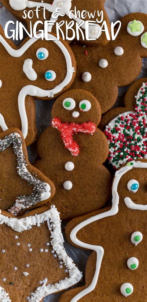 Cutout Soft Gingerbread Cookies - Crazy for Crust