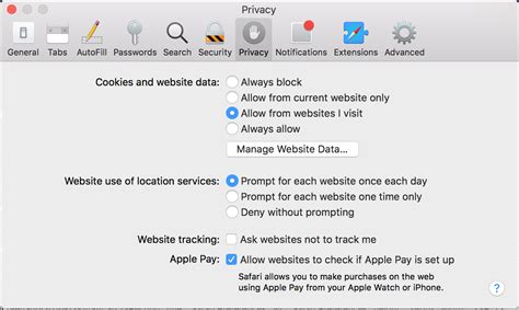 Clearing Cache and Cookies Safari 13.0 (Mac)