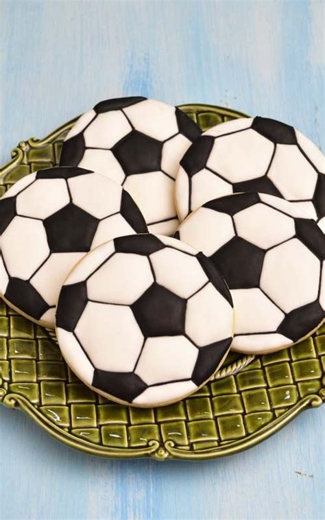 Soccer Ball Cookies [Template] | Soccer cookies, Cookie …