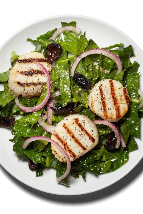 Grilled Scallops With Kale and Olives Recipe - NYT …