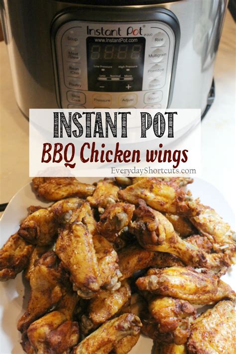 Instant Pot BBQ Chicken Wings - Everyday Shortcuts