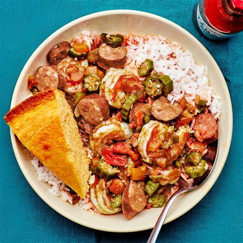 Shrimp and Okra With Sausage Recipe | Bon Appétit